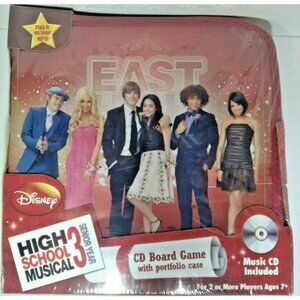 Disney High School Musical 3 Senior Year CD Board game + Music CD + Red Case